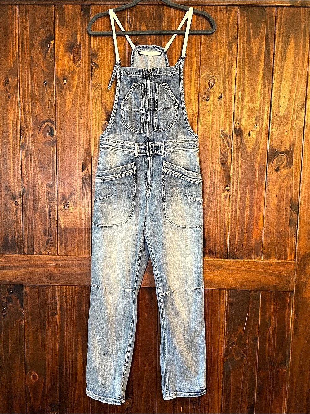 Pilcro The Painters Overall Denim Overalls Blue Waist 26